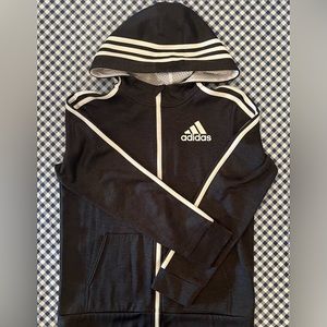 Adidas Charcoal Gray Zip-Up Track Jacket
